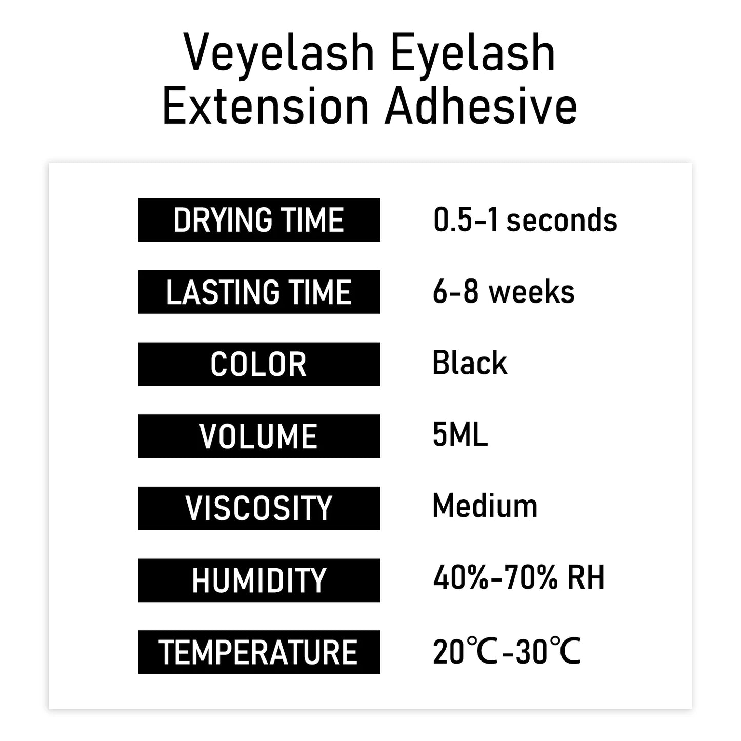 Veyes Inc Eyelash Extensions Glue 5 Days Free Shipping Items Veyelash Extra Strong Lash Glue 8 Weeks Retention Makeup Tools