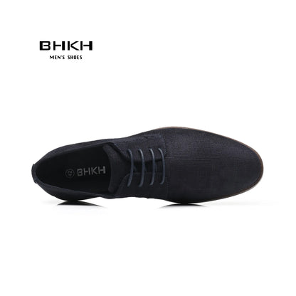 BHKH Men Casual Shoes  Autumn Fashion Leisure Walk Footwear Lace-up Classic Men Shoes New Men Casual Shoes