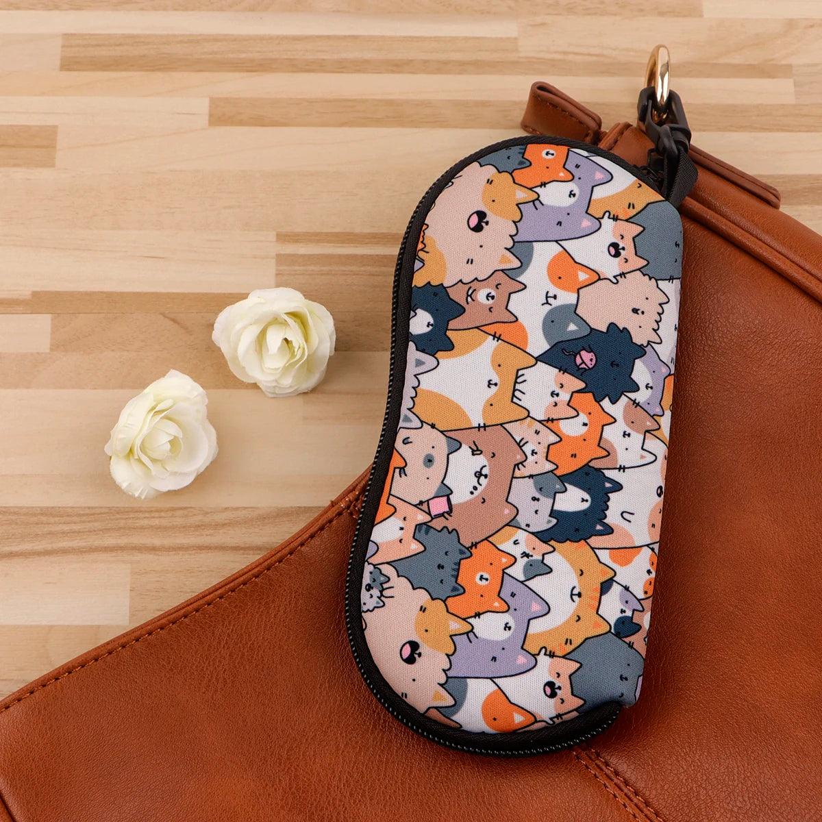 Cute Cats Glasses Case Starry Sky Glasses Box Hard Eyewear Protector Women Optical Glasses Storage Case