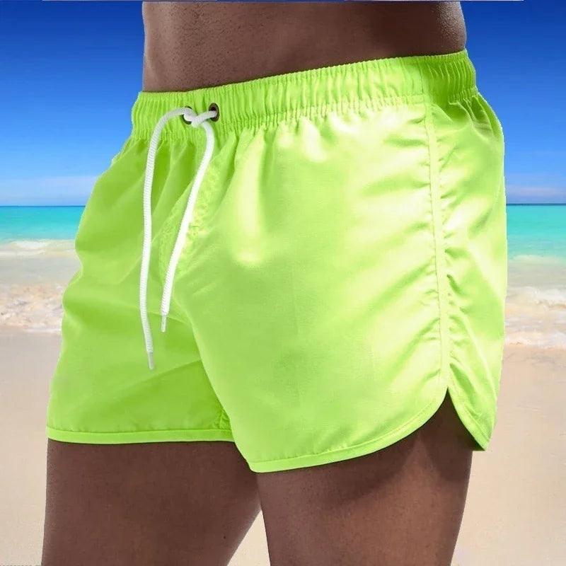 New Hot Summer Swim Trunks Sport Gym Running Shorts Male Beachwear Luxury Beach Shorts Quick Dry Mens Siwmwear Board Briefs - MauBai