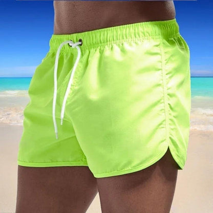 New Hot Summer Swim Trunks Sport Gym Running Shorts Male Beachwear Luxury Beach Shorts Quick Dry Mens Siwmwear Board Briefs - MauBai