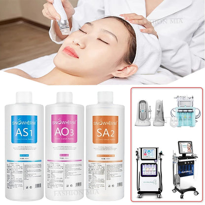 1200ML Dermabrasion Hydrofacial Liquid Solution Facial Skin Care Aqua Peeling Serum AS1 SA2 AO3 Facial Skin Care Deep Cleaning