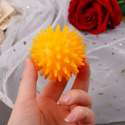 Full Body Spiky Massage Ball Hard Stress Ball 6cm Unique Design For Fitness Sport Hedgehog Sensory Training Grip the Ball 1PC - MauBai