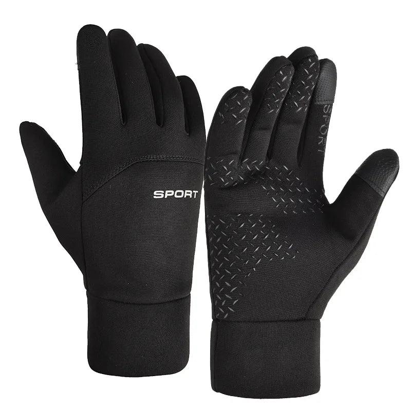 Football Gloves Waterproof Thermal Grip Outfield Cycling Player Bicycle Field Bike Sports Sports Outdoor guantes moto - MauBai