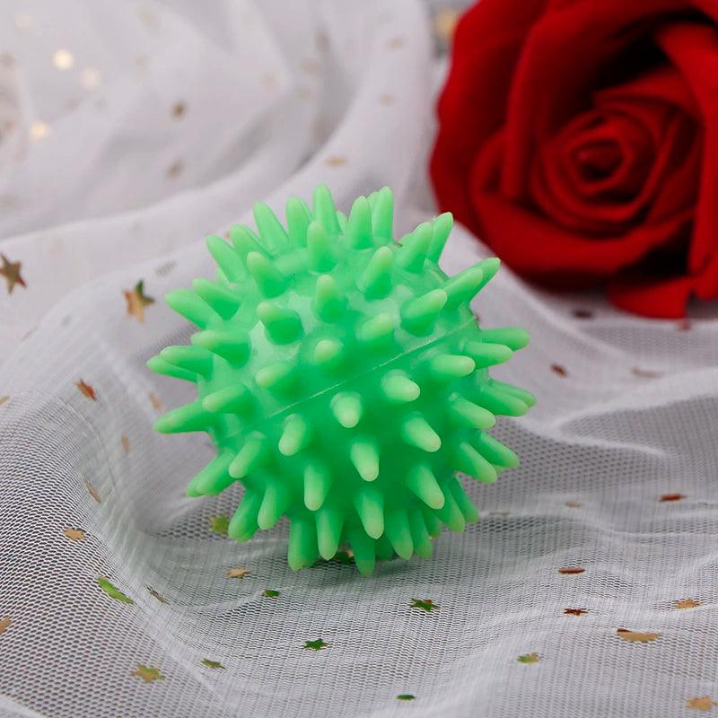 Full Body Spiky Massage Ball Hard Stress Ball 6cm Unique Design For Fitness Sport Hedgehog Sensory Training Grip the Ball 1PC - MauBai