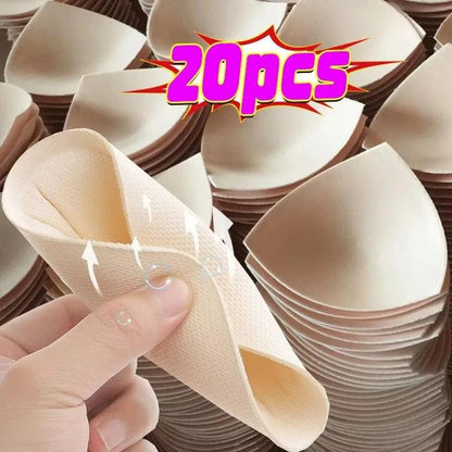 2025 Triangle Sponge Push Up Bra Pads Set for Women Invisible Insert Swimsuit Bikini Breast Enhancers Chest Cup Pads Accessories - MauBai