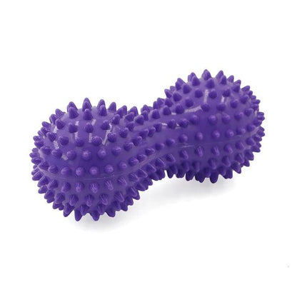 Foot Massage Roller Peanut Double Lacrosse Spiky Ball Myofascial Balls for Plantar Fasciitis Mobility Back Foot Arch Pain Relief - MauBai