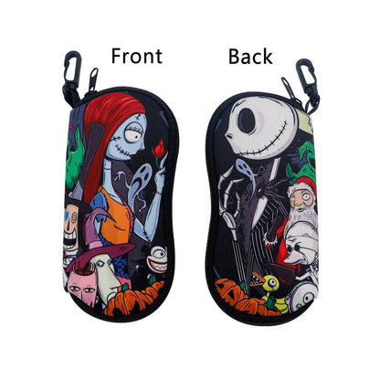 Human Skeleton Glasses Thriller Case Glasses Protective Shell Clothing Accessories Men Women Fashion Glasses Bag Halloween Gifts