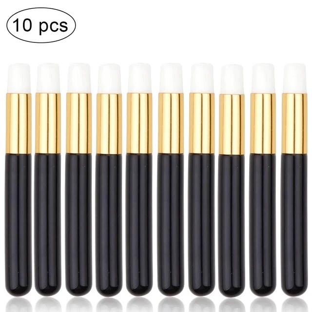 10pcs Eyelash Cleaning Brush Lash Shampoo Brush for Eyelash Extensions Peel Off Nose Pore Blackhead Remover Makeup Tools