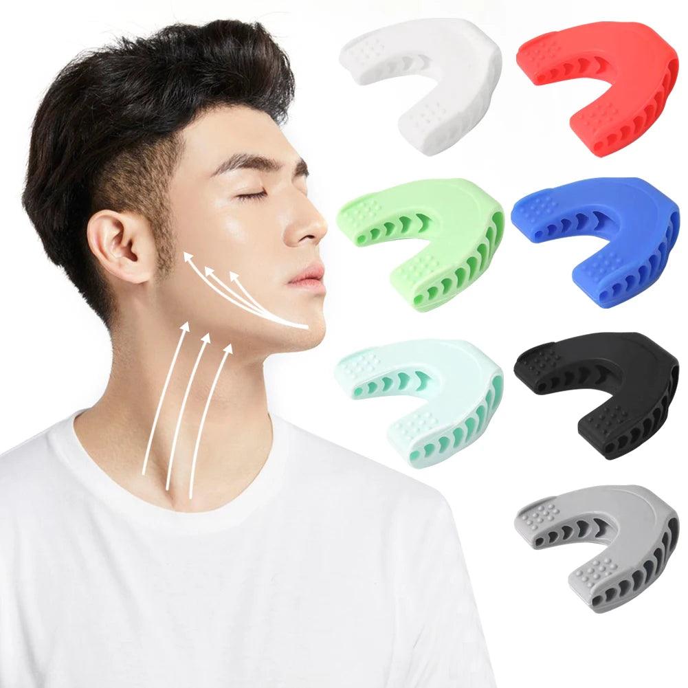 Silicone Jaw Line Exerciser Facial Muscle Trainer Fitness Facial Muscle Toner Tighten & Strengthen for Jaw Chin Lip Cheekbones - MauBai