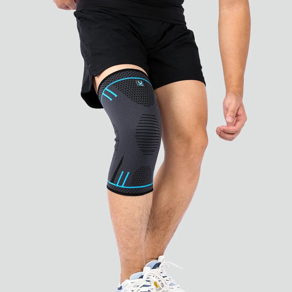 1 Pc Elastic Breathable Compression Knee Support Sleeve for Basketball Running Cycling - MauBai