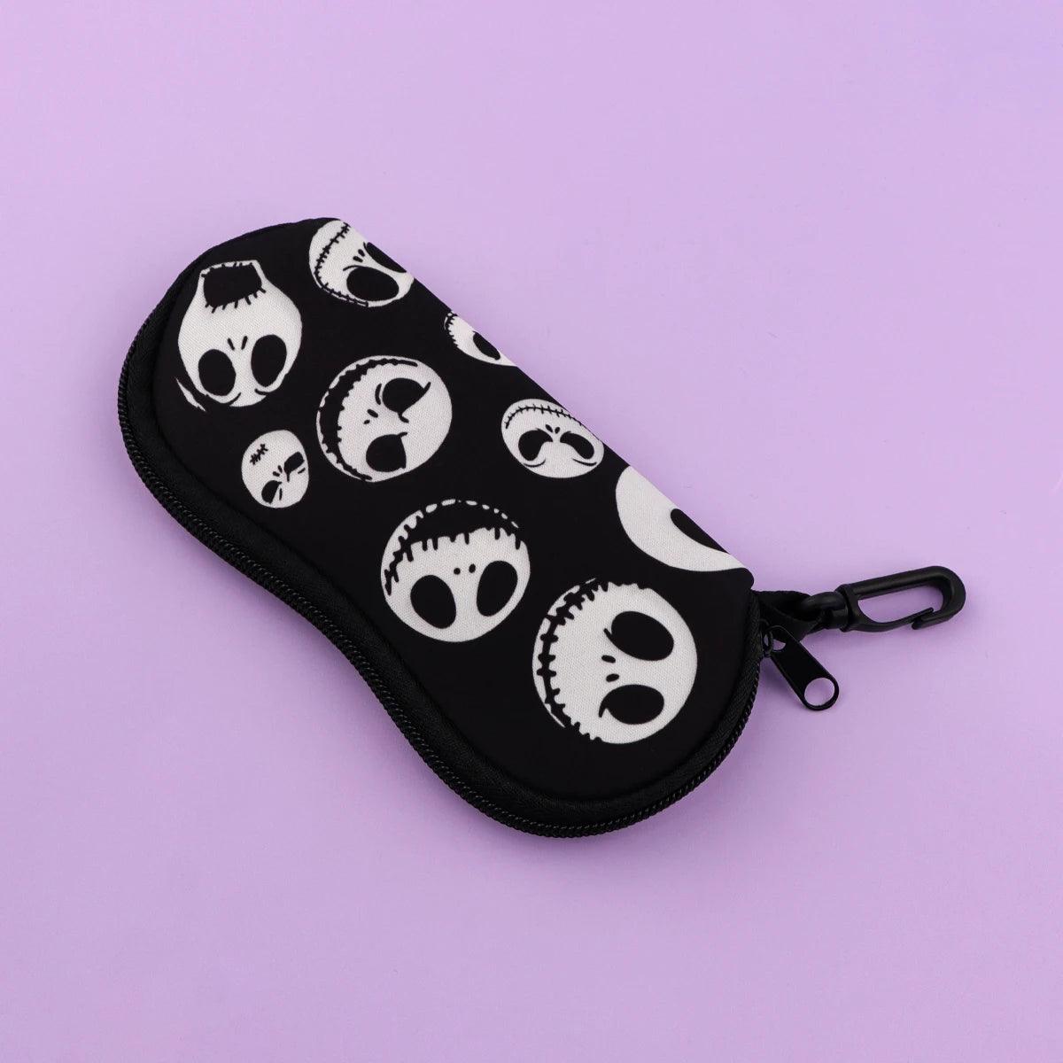 Human Skeleton Glasses Thriller Case Glasses Protective Shell Clothing Accessories Men Women Fashion Glasses Bag Halloween Gifts