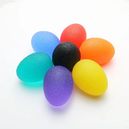 Silicone Hand Grip Ball Egg Gym Fitness Finger Heavy Exerciser Strength Muscle Recovery Gripper Trainer Stress Reliever Squeezer