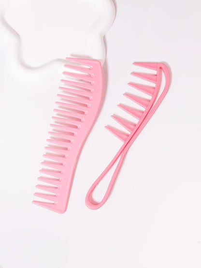 2-piece set of wide toothed oil hair comb dual-purpose hairdresser accessories hair styling tools Special for real hair wigs