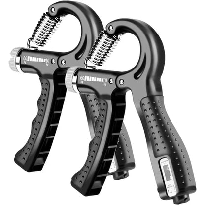 11~132lbs R-type Counting Hand Grip Adjustable Strength Apparatus Forearm Muscle Training Dynamometer Five Finger Rehabilitation