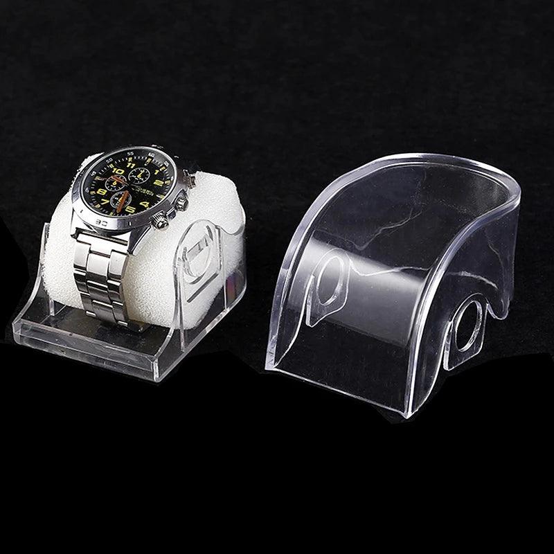 1Pc Transparent Box Plastic Watch Display Storage Holder Case Adult Children's Smart Watch Protective Box Organizer