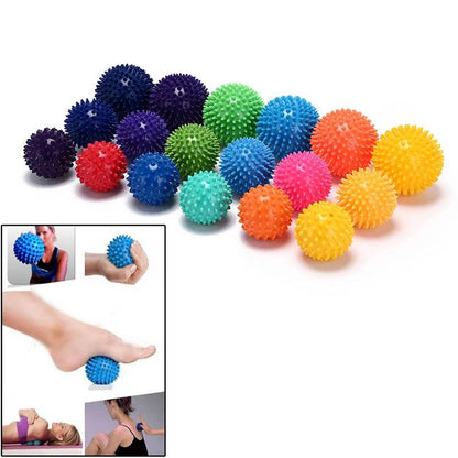 Full Body Spiky Massage Ball Hard Stress Ball 6cm Unique Design For Fitness Sport Hedgehog Sensory Training Grip the Ball 1PC - MauBai