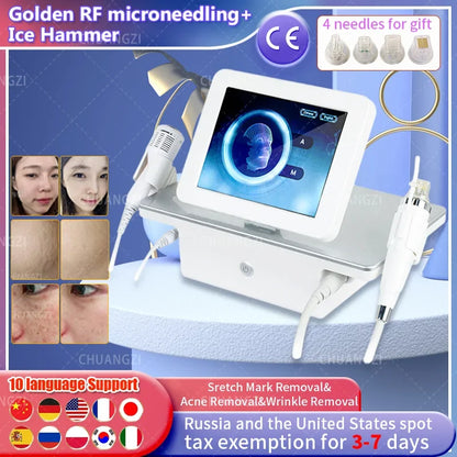 Portable Professional Morpheus 8 RF Microneedling Machine Facial Skin Care Beauty With10 25 64 Pin Cartridge