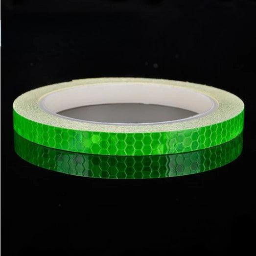 Bike Wheels Reflective Stickers Cycling Fluorescent Reflect Strip Adhesive Tape for 1cm*8m MTB Bicycle Warning Safety Decor Stic - MauBai