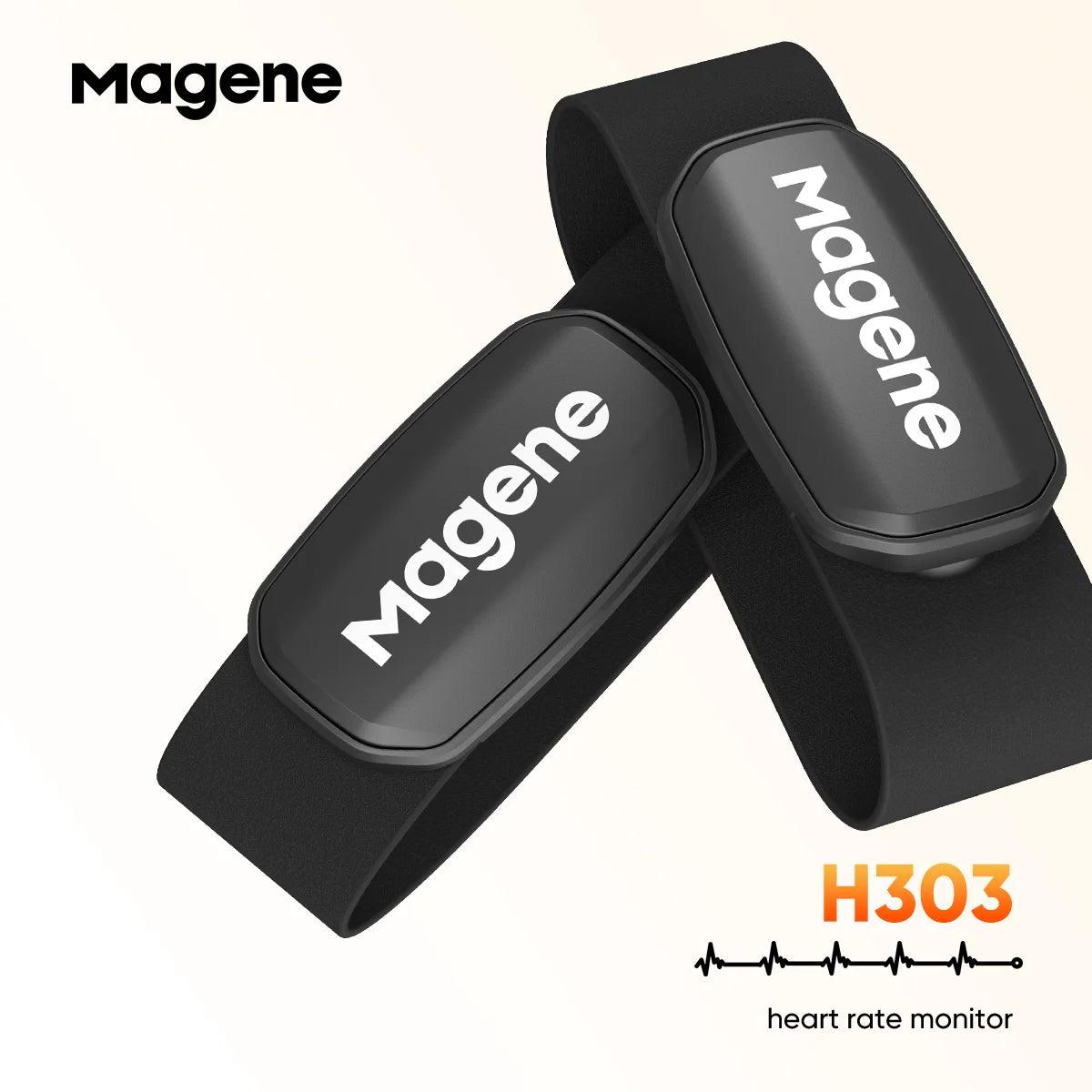 Magene H303 Heart Rate Sensor Bluetooth ANT Upgrade HR Monitor With Chest Strap Dual Mode Computer Bike  Sports Band Belt - MauBai