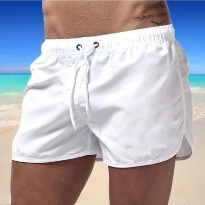 New Hot Summer Swim Trunks Sport Gym Running Shorts Male Beachwear Luxury Beach Shorts Quick Dry Mens Siwmwear Board Briefs - MauBai