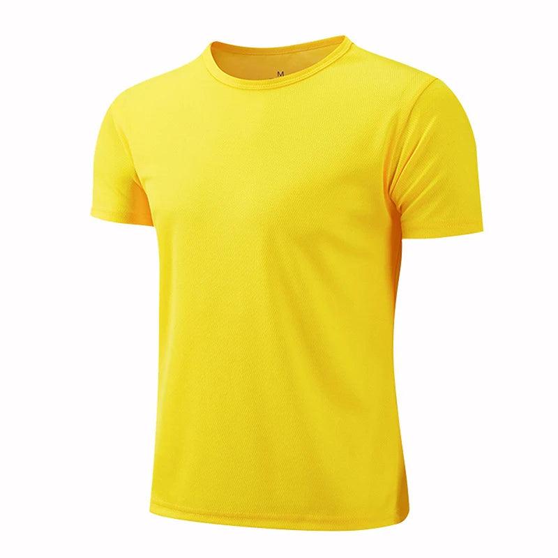 Quick-drying Round Neck Sport T-shirt Gym Jerseys Fitness Shirt Trainer Running T-shirt Men Breathable Sportswear Class Service - MauBai