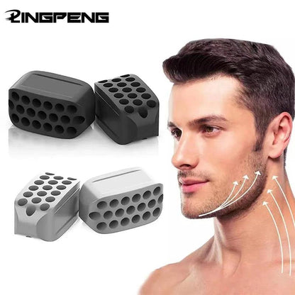 Silicone Jaw Exerciser Facial Toner & Jawline Fitness Ball Neck Toning Equipment Facial Beauty Tool Double Chin Exerciser - MauBai