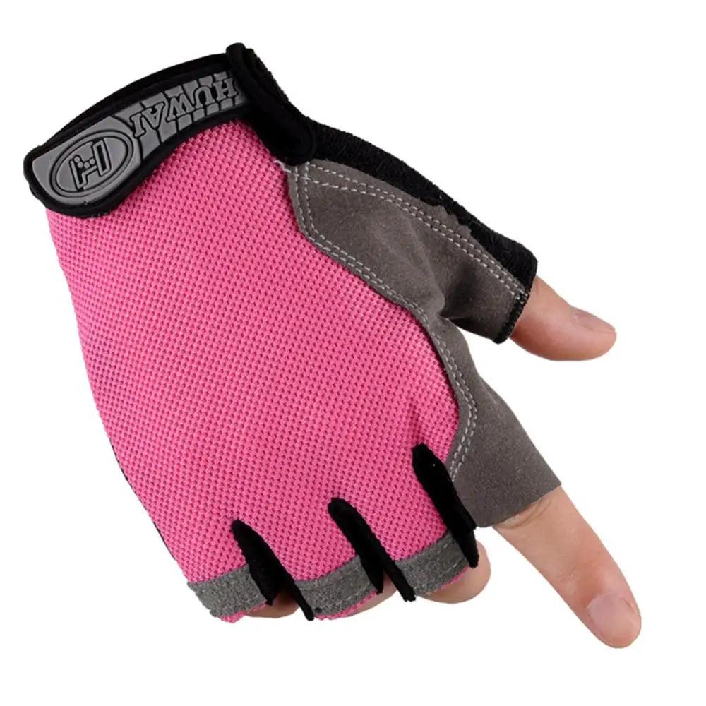 1Pair Women Men Bicycle Glove Mountain Bike Lightweight Yoga Training Non-slip Half-finger Glove Cycling - MauBai