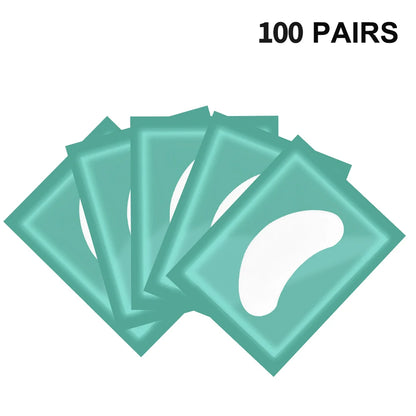 100Pairs Hydrogel Eyelash Patches Under Eye Pads Gel Patch Lashes Patches for Extension Makeup Eye Pads Eyelash Extension Patch