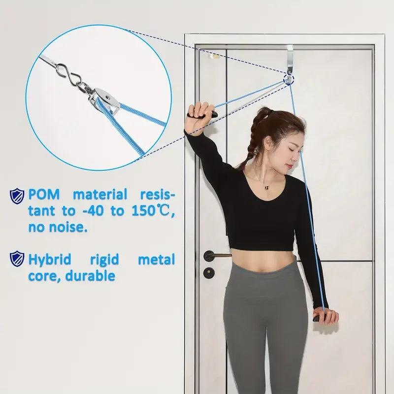 Shoulder trainer fitness pulley puller Neck shoulder limb rehabilitation training tension rope traction trainer - MauBai