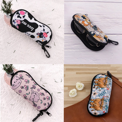 Cute Cats Glasses Case Starry Sky Glasses Box Hard Eyewear Protector Women Optical Glasses Storage Case