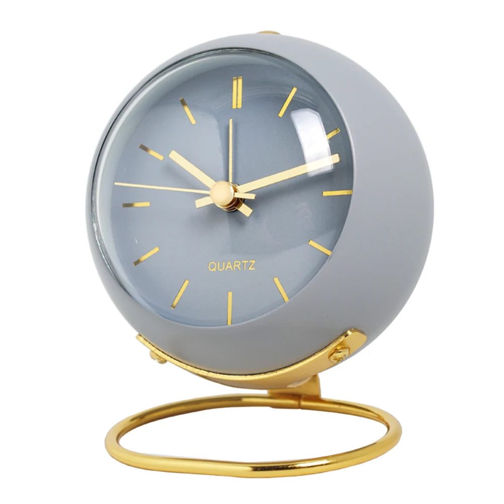 Nordic creative electronic desk clock, minimalist children's alarm clock, new desktop bedside student silent luminous pointer cl