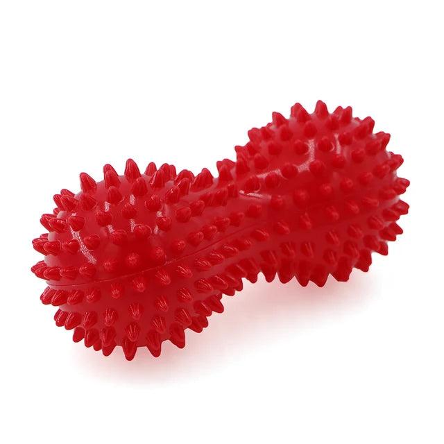 Foot Massage Roller Peanut Double Lacrosse Spiky Ball Myofascial Balls for Plantar Fasciitis Mobility Back Foot Arch Pain Relief - MauBai