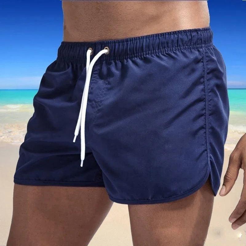 New Hot Summer Swim Trunks Sport Gym Running Shorts Male Beachwear Luxury Beach Shorts Quick Dry Mens Siwmwear Board Briefs - MauBai