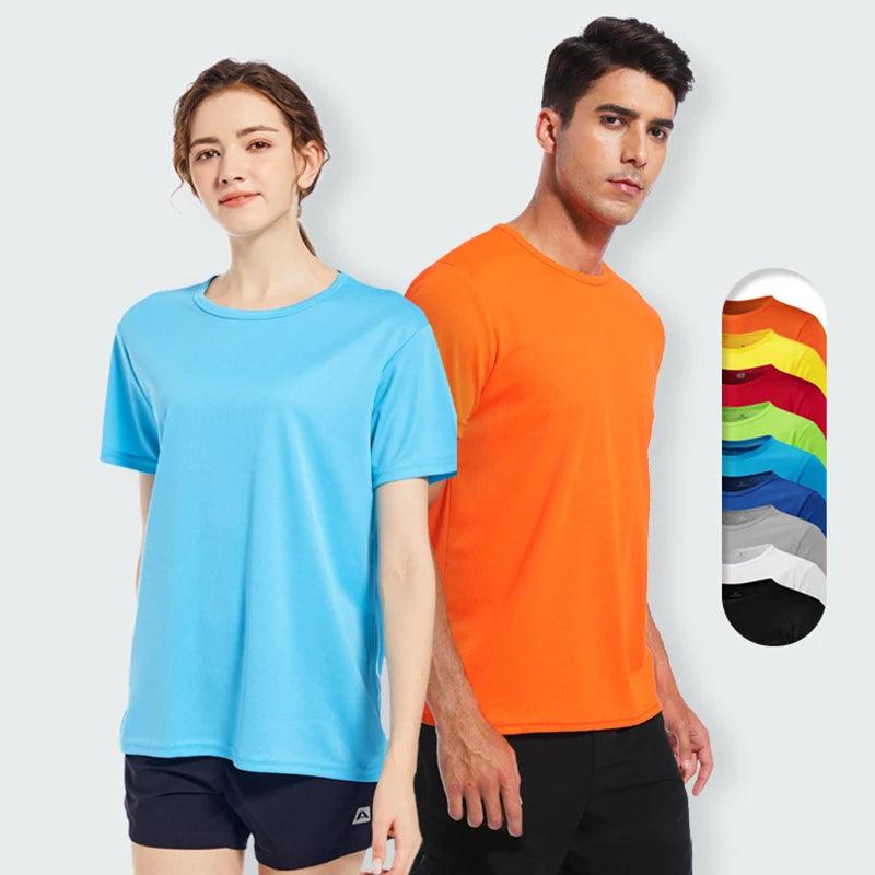 Quick-drying Round Neck Sport T-shirt Gym Jerseys Fitness Shirt Trainer Running T-shirt Men Breathable Sportswear Class Service - MauBai