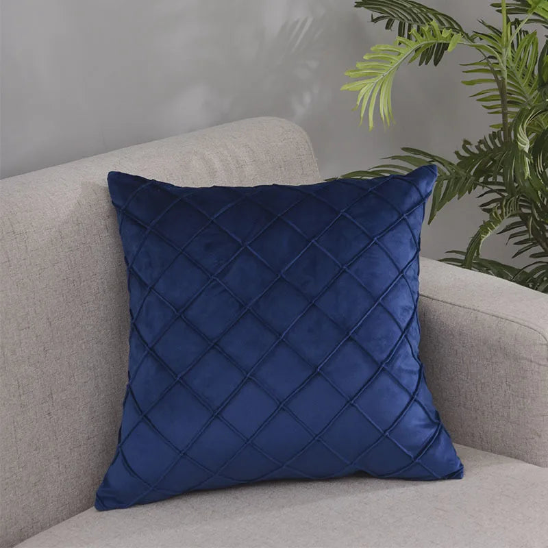 Cushion Cover Soft Velvet Geometric Funda Cojin 45×45cm Decorative Patio Furniture Pillowcase For Couch Balcony