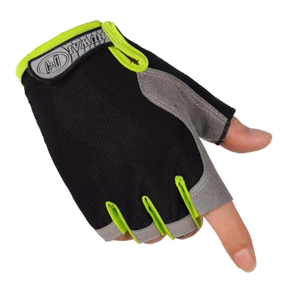 1Pair Women Men Bicycle Glove Mountain Bike Lightweight Yoga Training Non-slip Half-finger Glove Cycling - MauBai