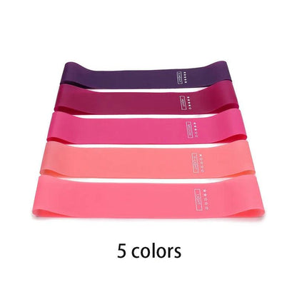 5Pcs/Set Yoga Resistance Rubber Bands Bodybuilding Elastic Bands Pilates Exercise Workout Bands Expander Belt Fitness Equipment - MauBai