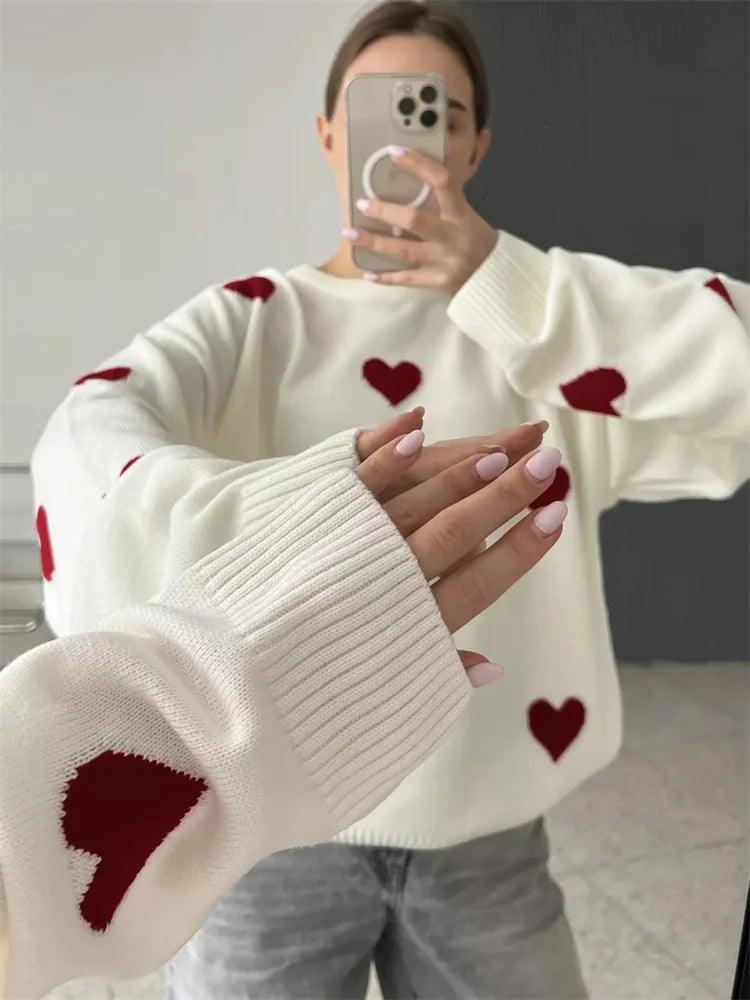 Tossy Knitwear Sweater Pullover Female Autumn Loose Fashion Patchwork Long Sleeve Casual Knit Streetwear Women Contrast Pullover - MauBai