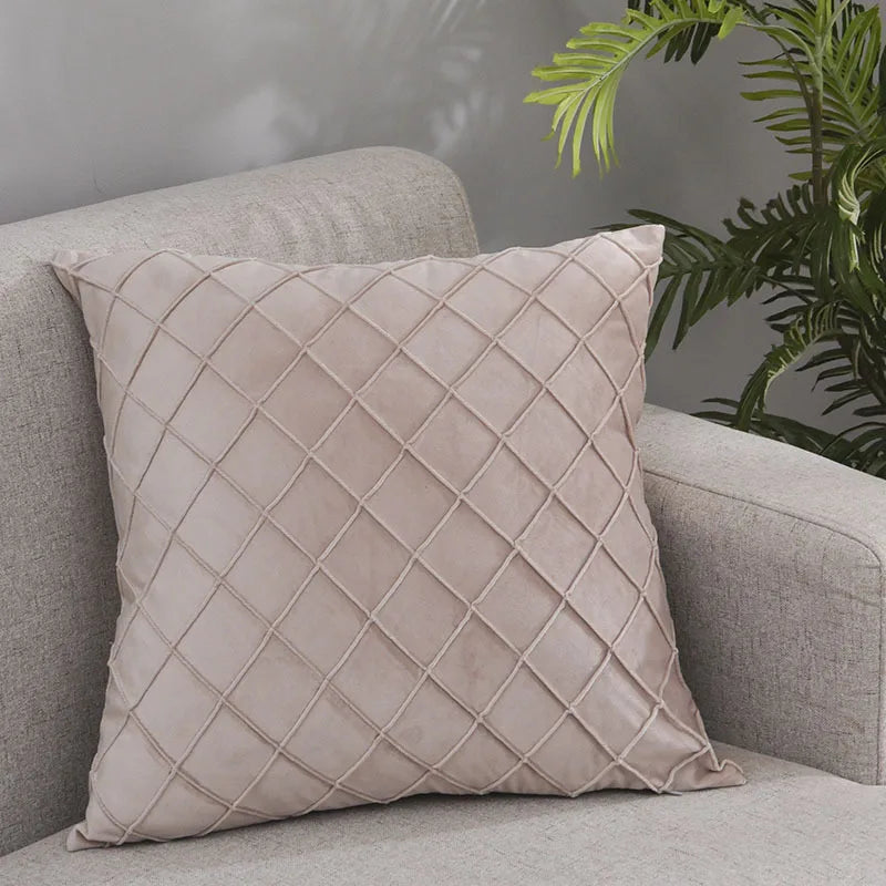 Cushion Cover Soft Velvet Geometric Funda Cojin 45×45cm Decorative Patio Furniture Pillowcase For Couch Balcony