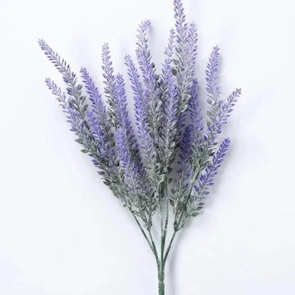 Purple Artificial Lavender Flowers Bouquet Fake Plant for Home Decor Garden Christmas Wedding Decoration Vase Accessories Indoor