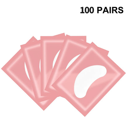 100Pairs Hydrogel Eyelash Patches Under Eye Pads Gel Patch Lashes Patches for Extension Makeup Eye Pads Eyelash Extension Patch