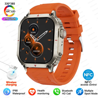 2025 New For Xiaomi Samsung Galaxy Smart Watch Men Outdoor GPS Sports Fitness Tracker Health Monitor 1.95" NFC Call Smartwatch