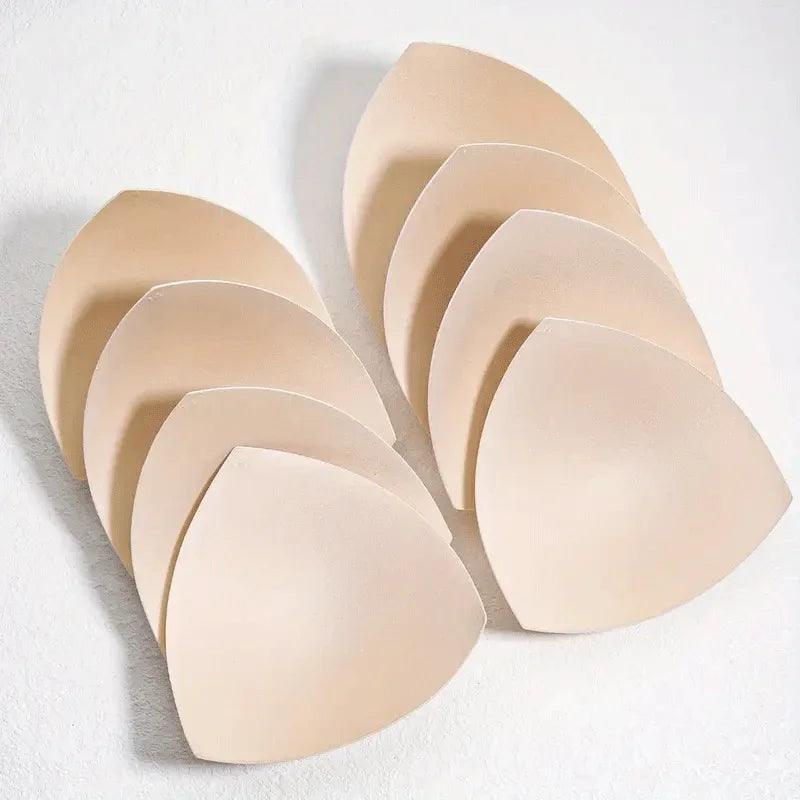 2025 Triangle Sponge Push Up Bra Pads Set for Women Invisible Insert Swimsuit Bikini Breast Enhancers Chest Cup Pads Accessories - MauBai