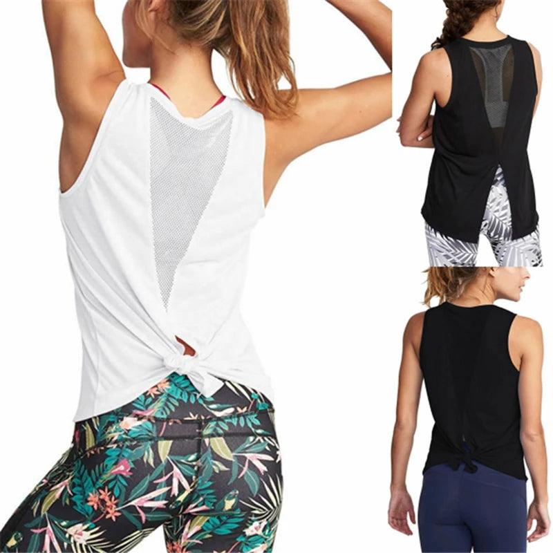 Fitness Women T Shirts Slim Fit For Sports Running Mesh Yoga Short Sleeve Jerseys Yoga Top Womens Gym Shirt SportWear Tees 2024 - MauBai