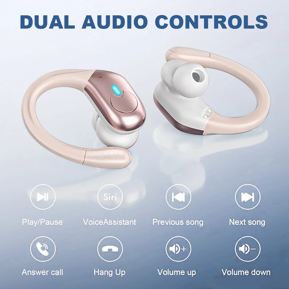 TWS Wireless Earphones Bluetooth 5.3 Headphones HiFi Music Stereo Sports ENC Noise Reduction Headset Led Display HD Call Earbuds