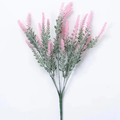 Purple Artificial Lavender Flowers Bouquet Fake Plant for Home Decor Garden Christmas Wedding Decoration Vase Accessories Indoor