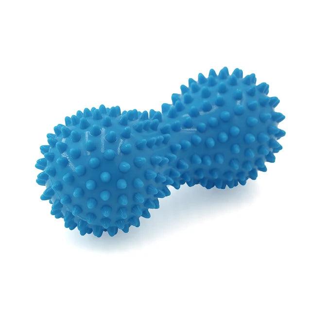 Foot Massage Roller Peanut Double Lacrosse Spiky Ball Myofascial Balls for Plantar Fasciitis Mobility Back Foot Arch Pain Relief - MauBai