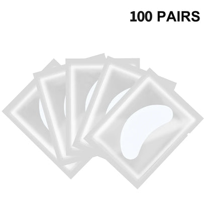 100Pairs Hydrogel Eyelash Patches Under Eye Pads Gel Patch Lashes Patches for Extension Makeup Eye Pads Eyelash Extension Patch