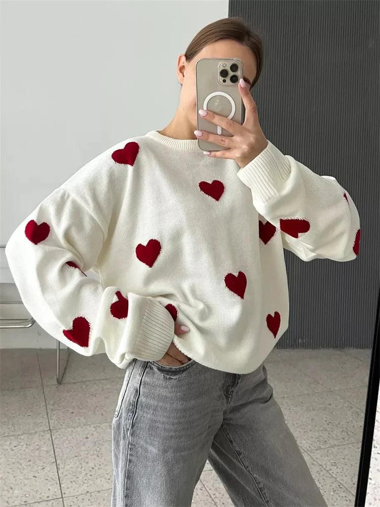 Tossy Knitwear Sweater Pullover Female Autumn Loose Fashion Patchwork Long Sleeve Casual Knit Streetwear Women Contrast Pullover - MauBai